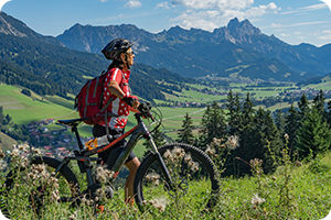 mountain biker on journey